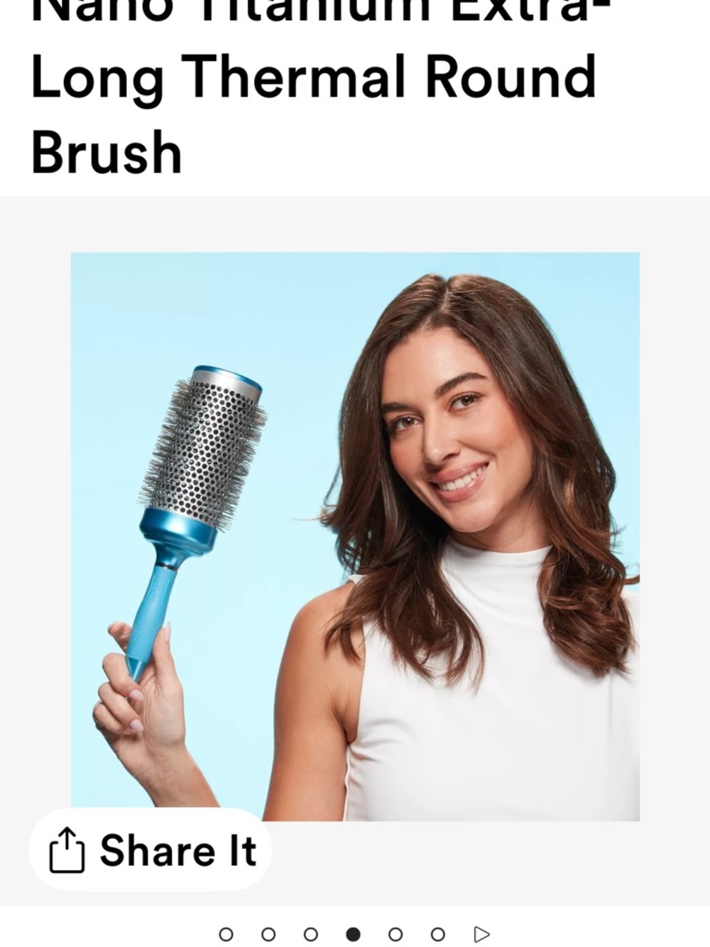 Babyliss Pro Nano titanium extra long Round Vent Brush 2.25” - Picture 10 of 10